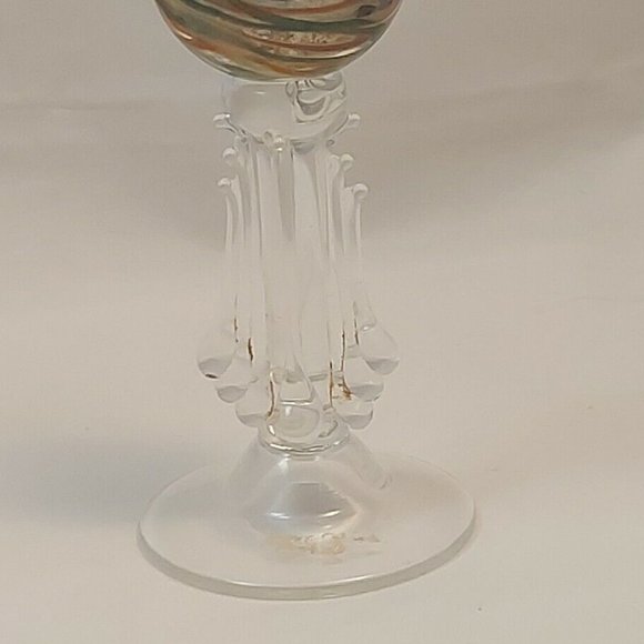 Gazelle Vintage 1996 Signed Hand Blown Venetian Glass Salt Shaker c 5.5" - Picture 4 of 10